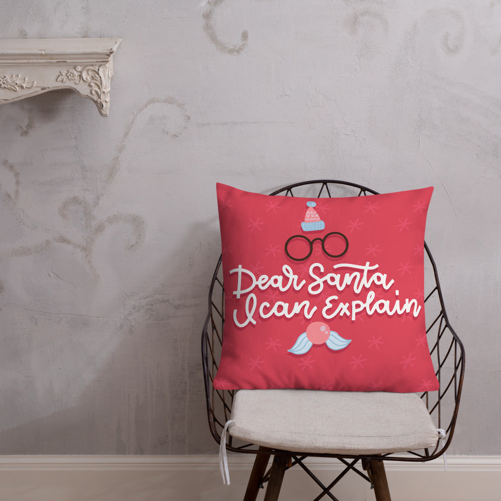 Christmas Premium Pillow Dear Santa I Can Explain