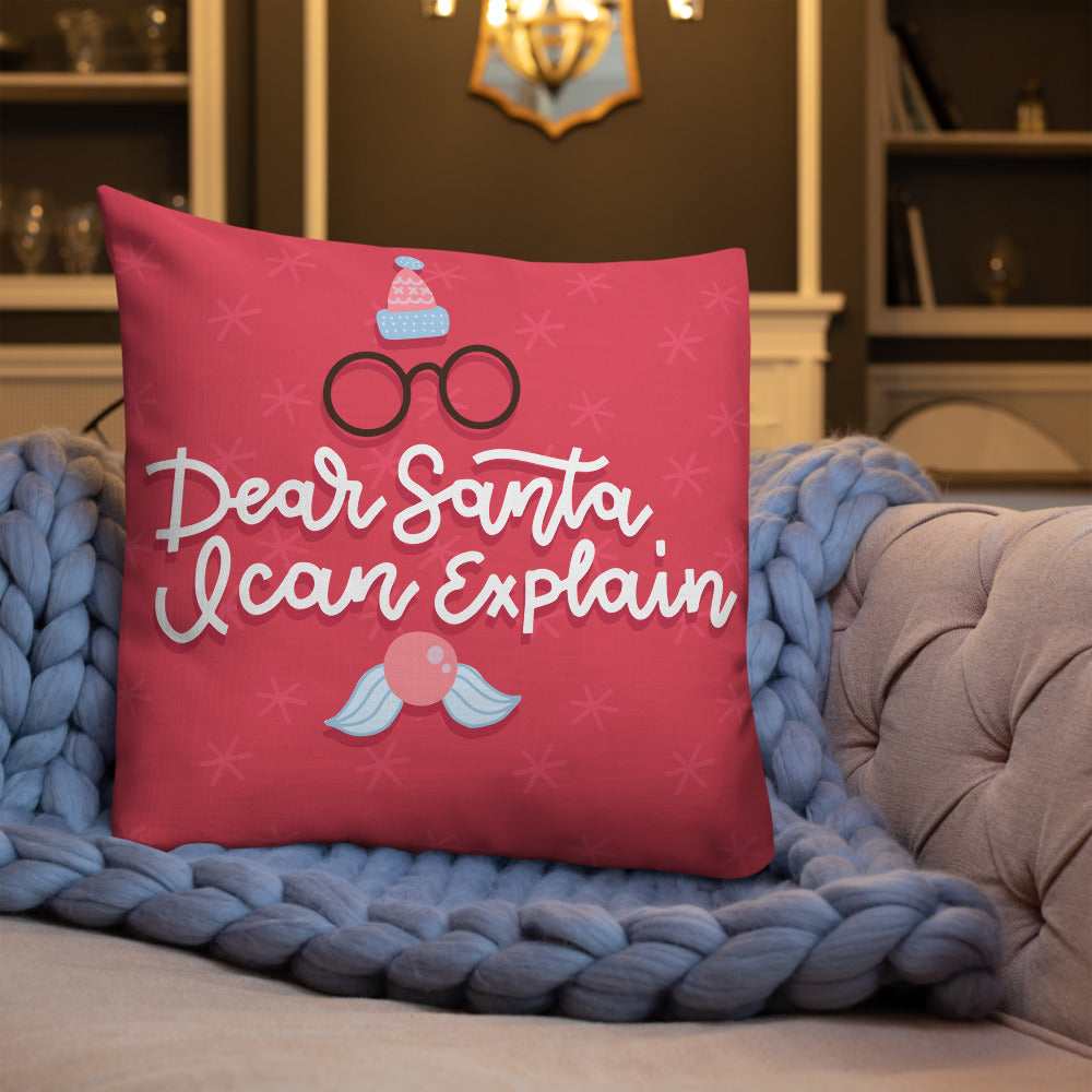 Christmas Premium Pillow Dear Santa I Can Explain