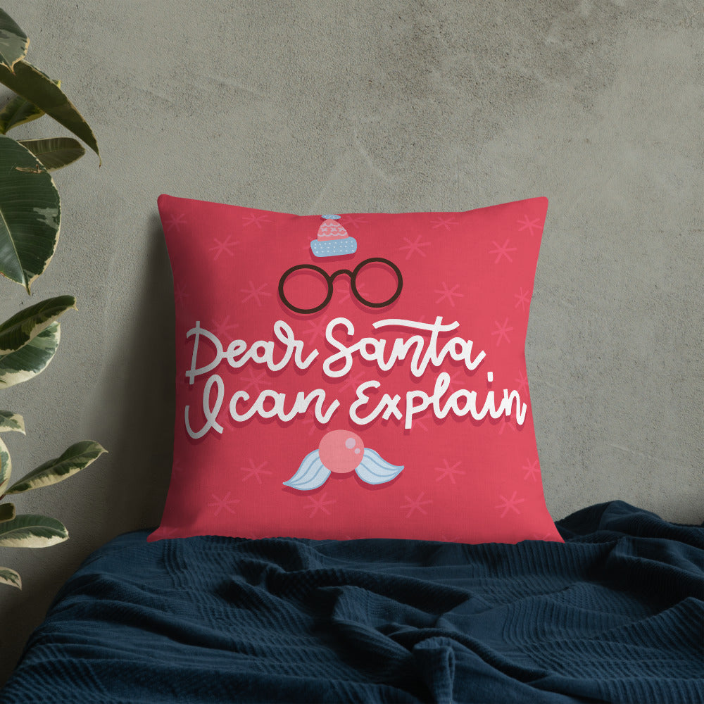 Christmas Premium Pillow Dear Santa I Can Explain