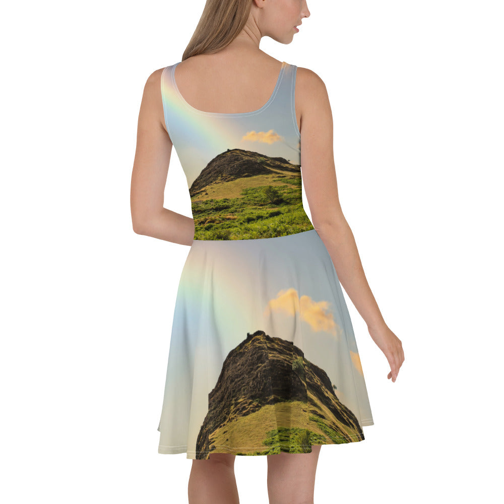 Rainbow Over the Mountain Skater Dress