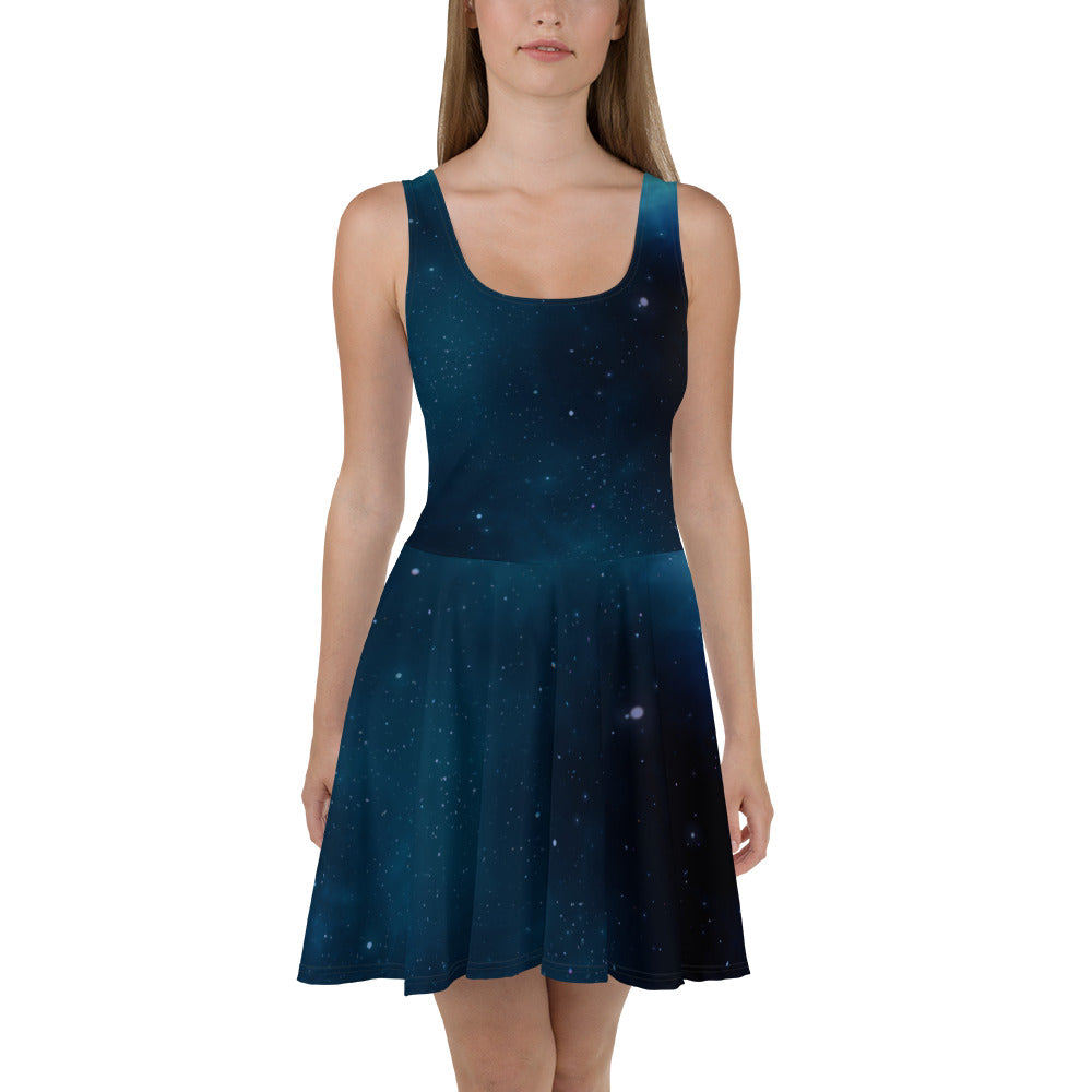 Starry Night Sky Skater Dress