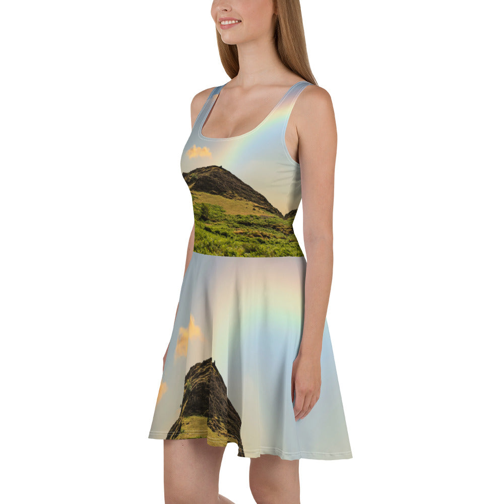 Rainbow Over the Mountain Skater Dress