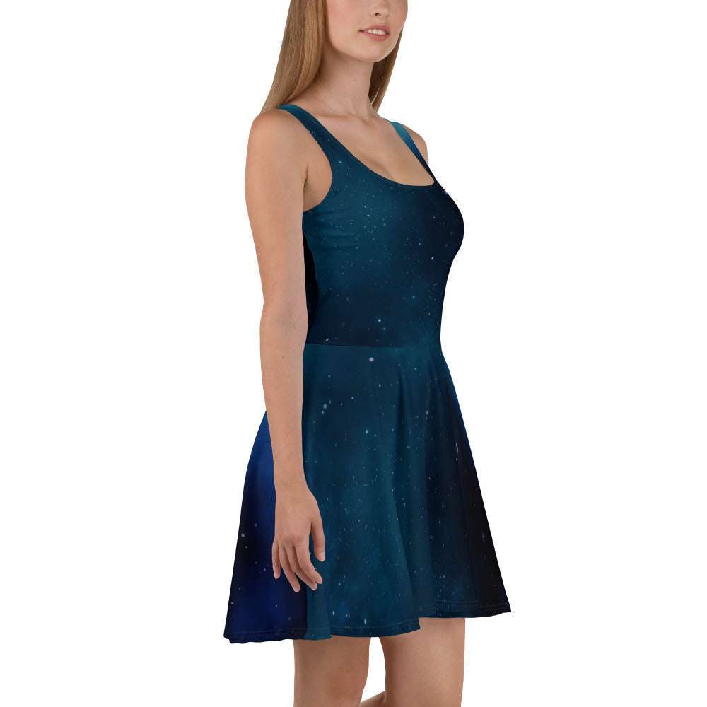 Starry Night Sky Skater Dress