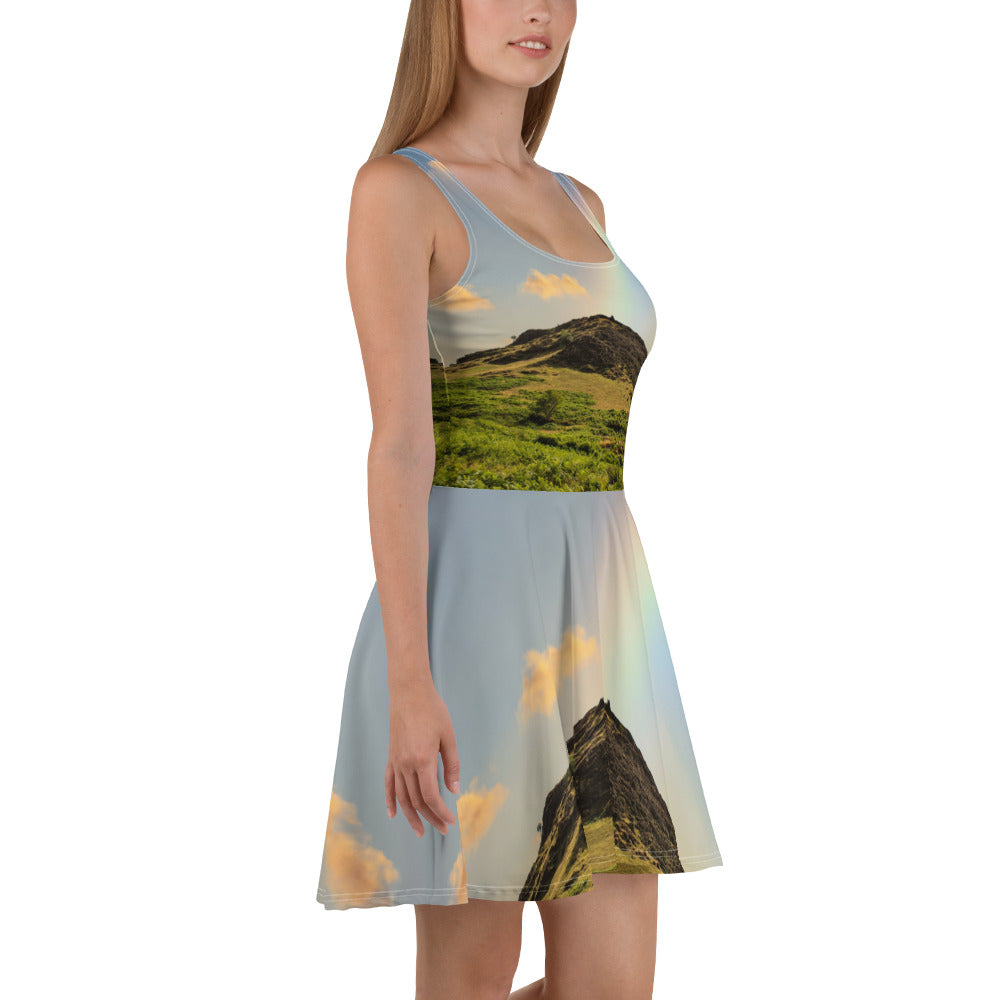 Rainbow Over the Mountain Skater Dress