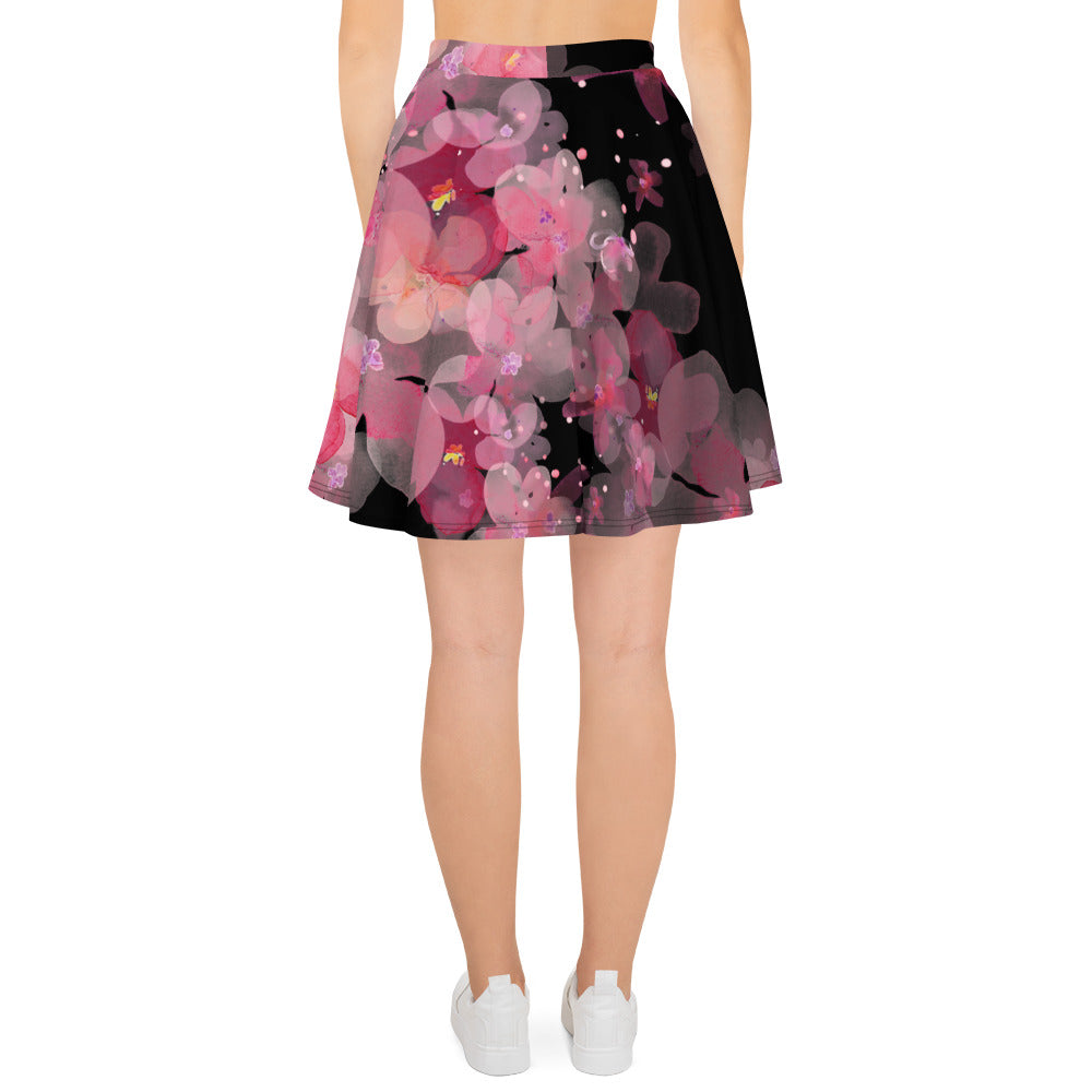 Floral Skater Skirt Plus Size