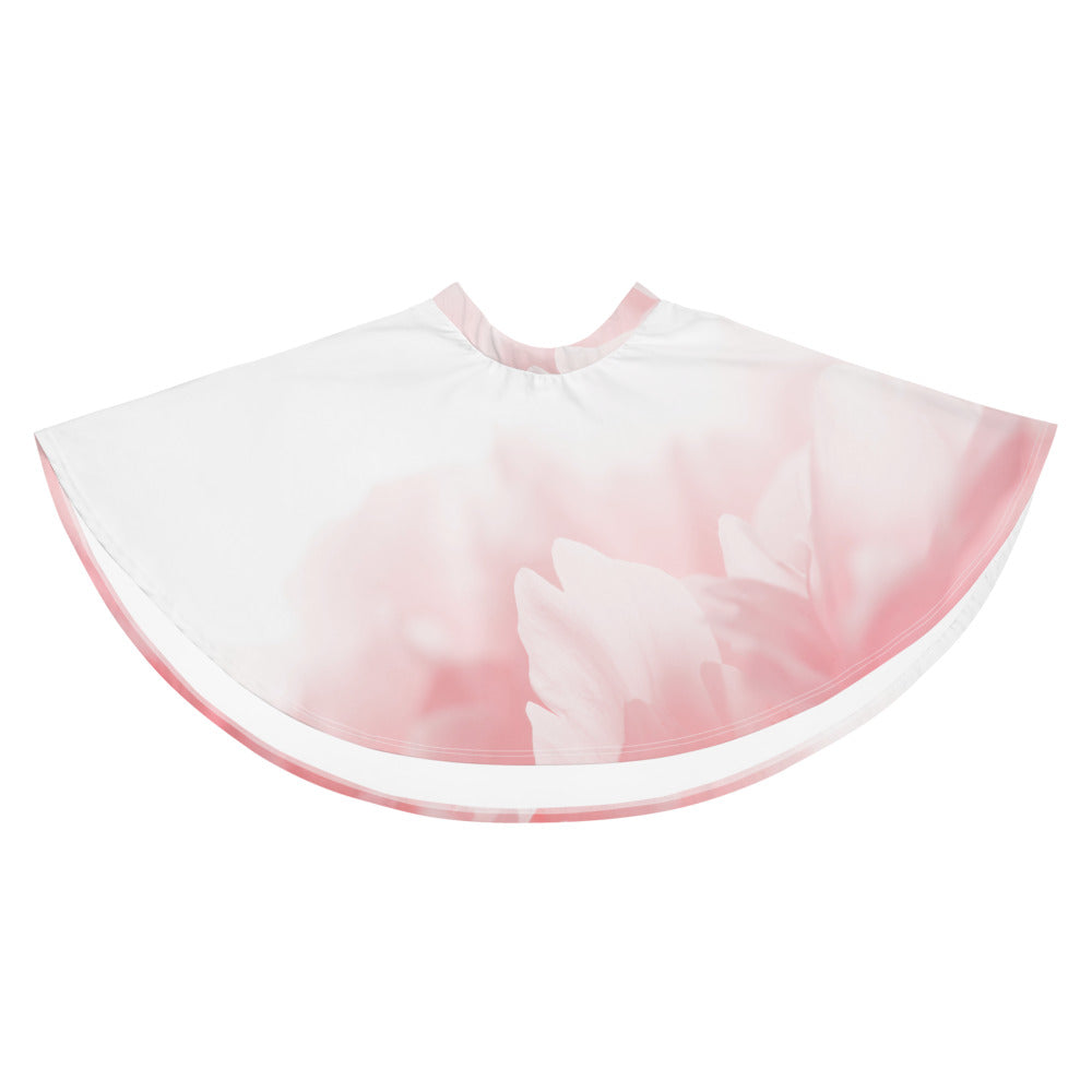 Energetic Skater Skirt. White Peony Petals!