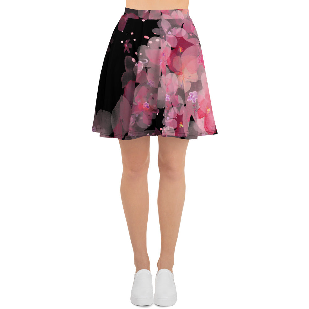 Floral Skater Skirt Plus Size