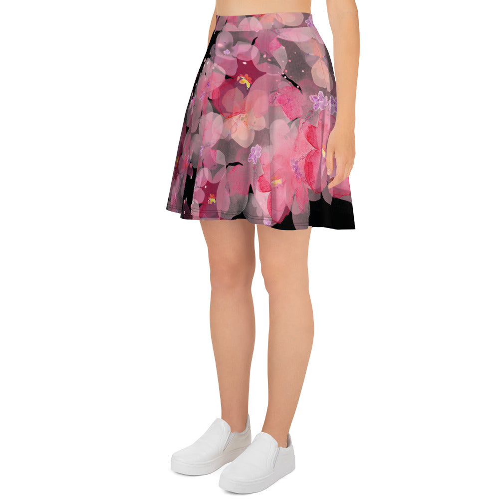 Floral Skater Skirt Plus Size