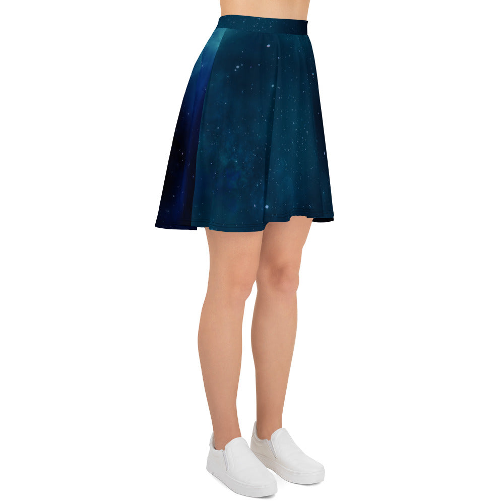 Starry Night Sky Skater Skirt