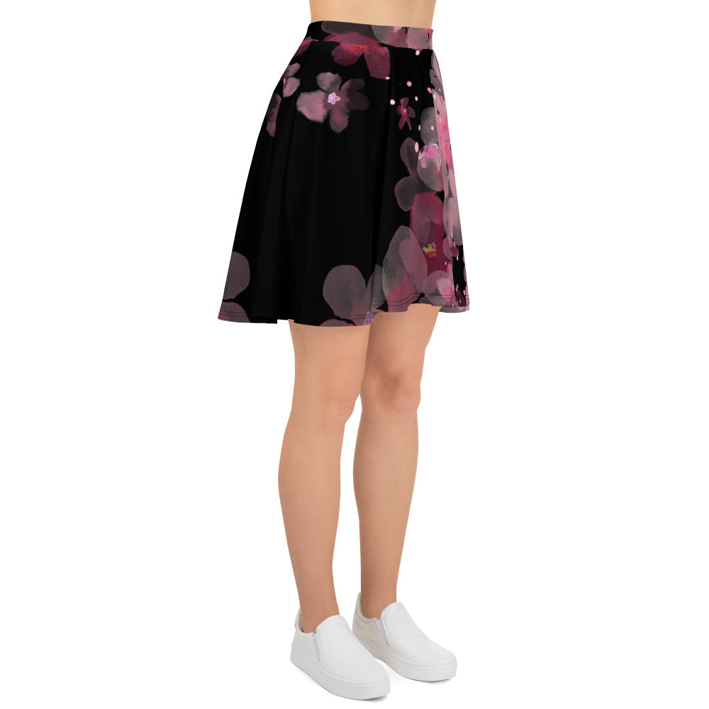 Floral Skater Skirt Plus Size
