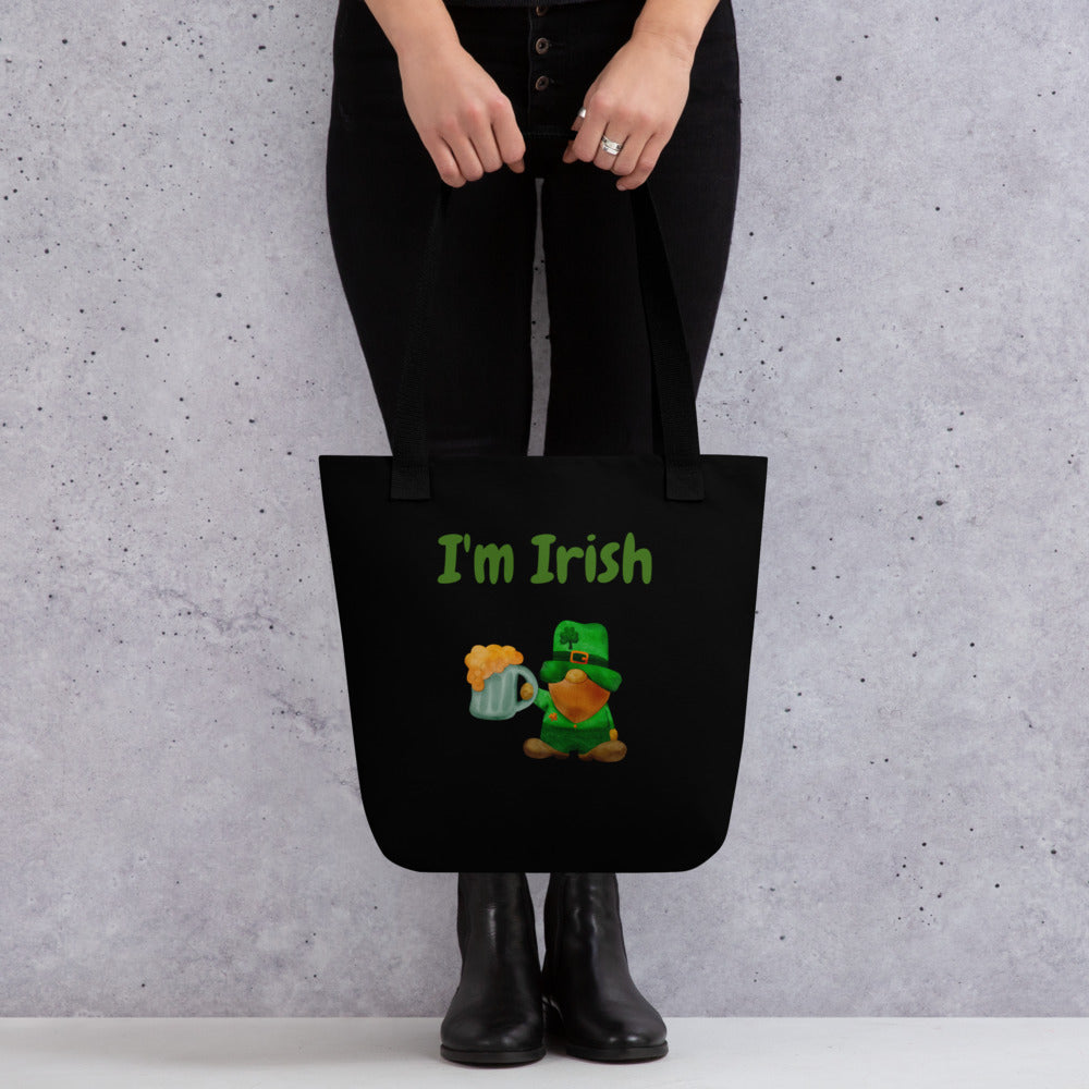 Get Lucky this St. Patrick's Day with our Lucky Gnome Tote Bag!