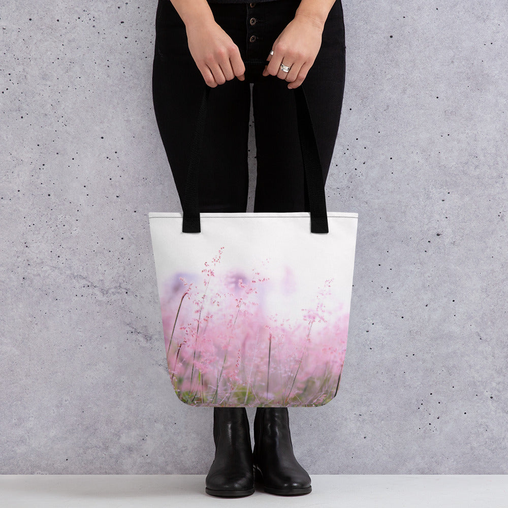 Tote Bag Pink Flowers