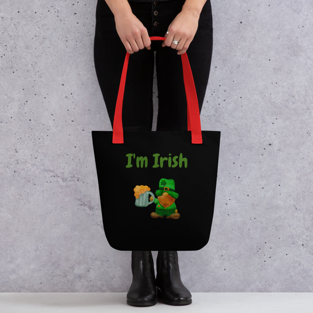 Get Lucky this St. Patrick's Day with our Lucky Gnome Tote Bag!