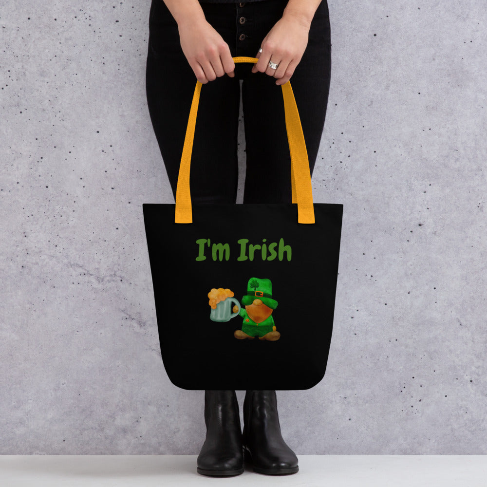 Get Lucky this St. Patrick's Day with our Lucky Gnome Tote Bag!