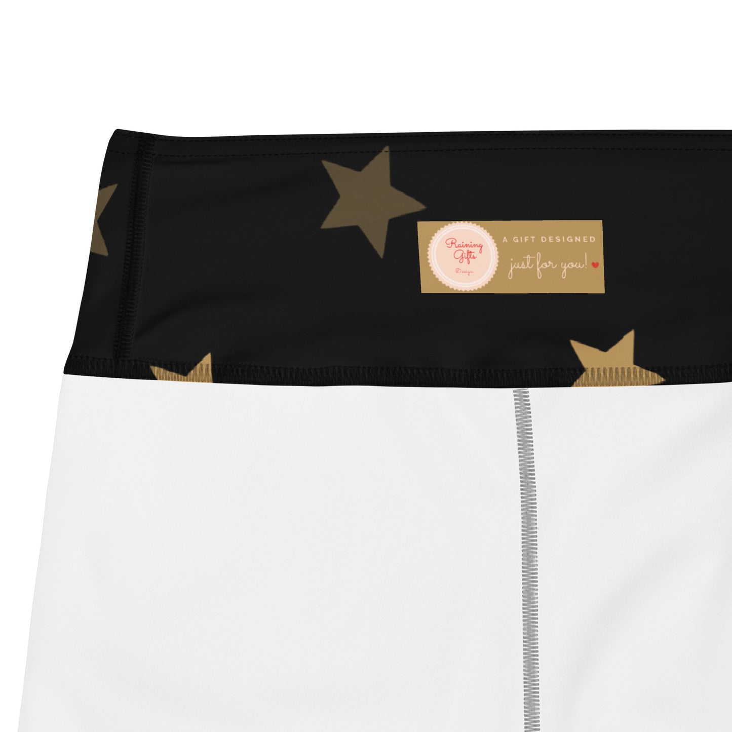 Yoga Capri Leggings Stars Pattern