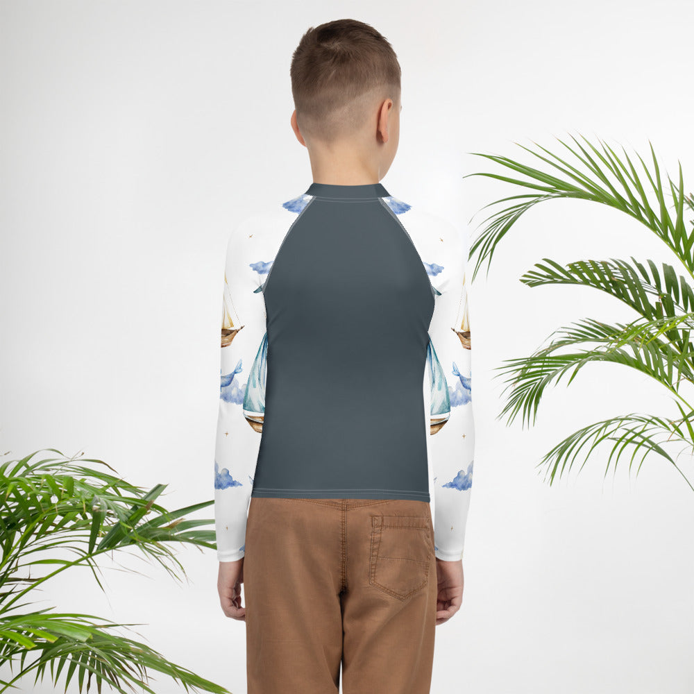 Unisex Youth Rash Guard Sea Adventure