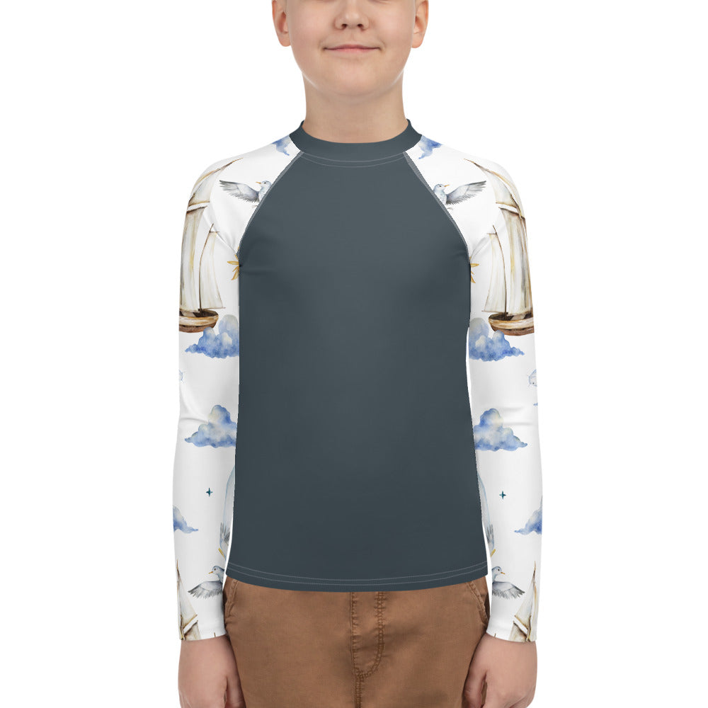 Unisex Youth Rash Guard Sea Adventure