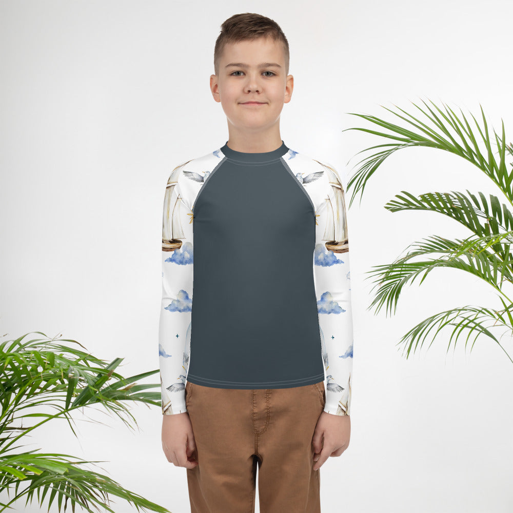Unisex Youth Rash Guard Sea Adventure