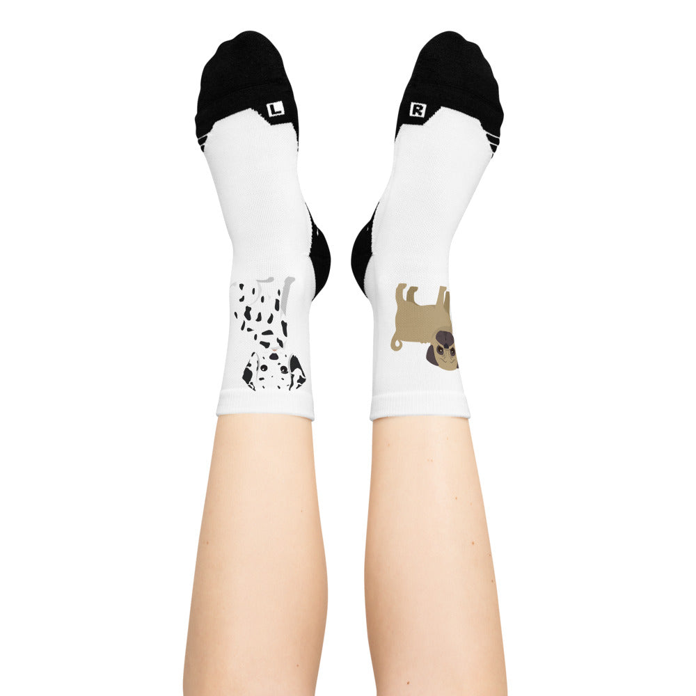 Fabulous Unisex Ankle Socks. Cartoon Dogs