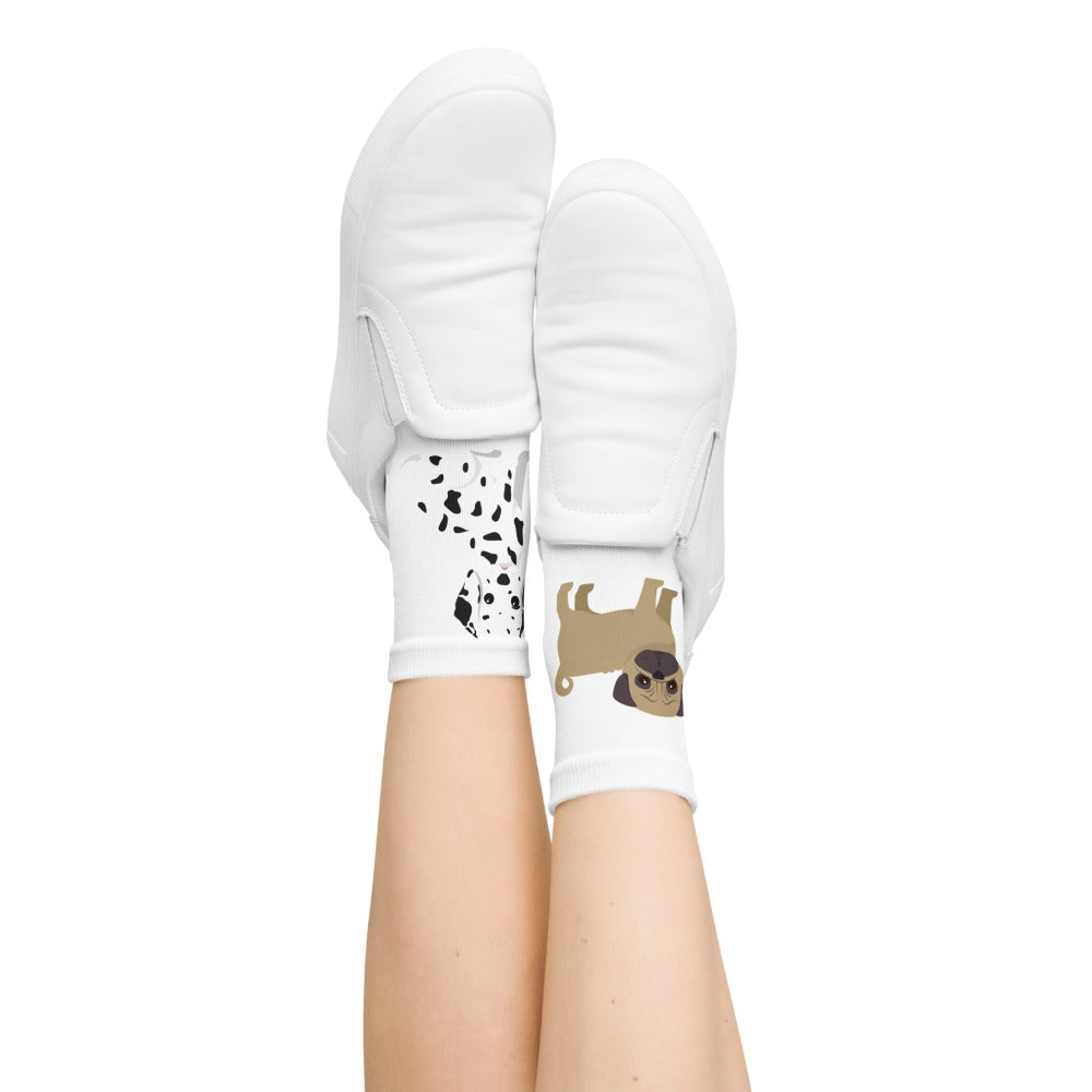 Fabulous Unisex Ankle Socks. Cartoon Dogs