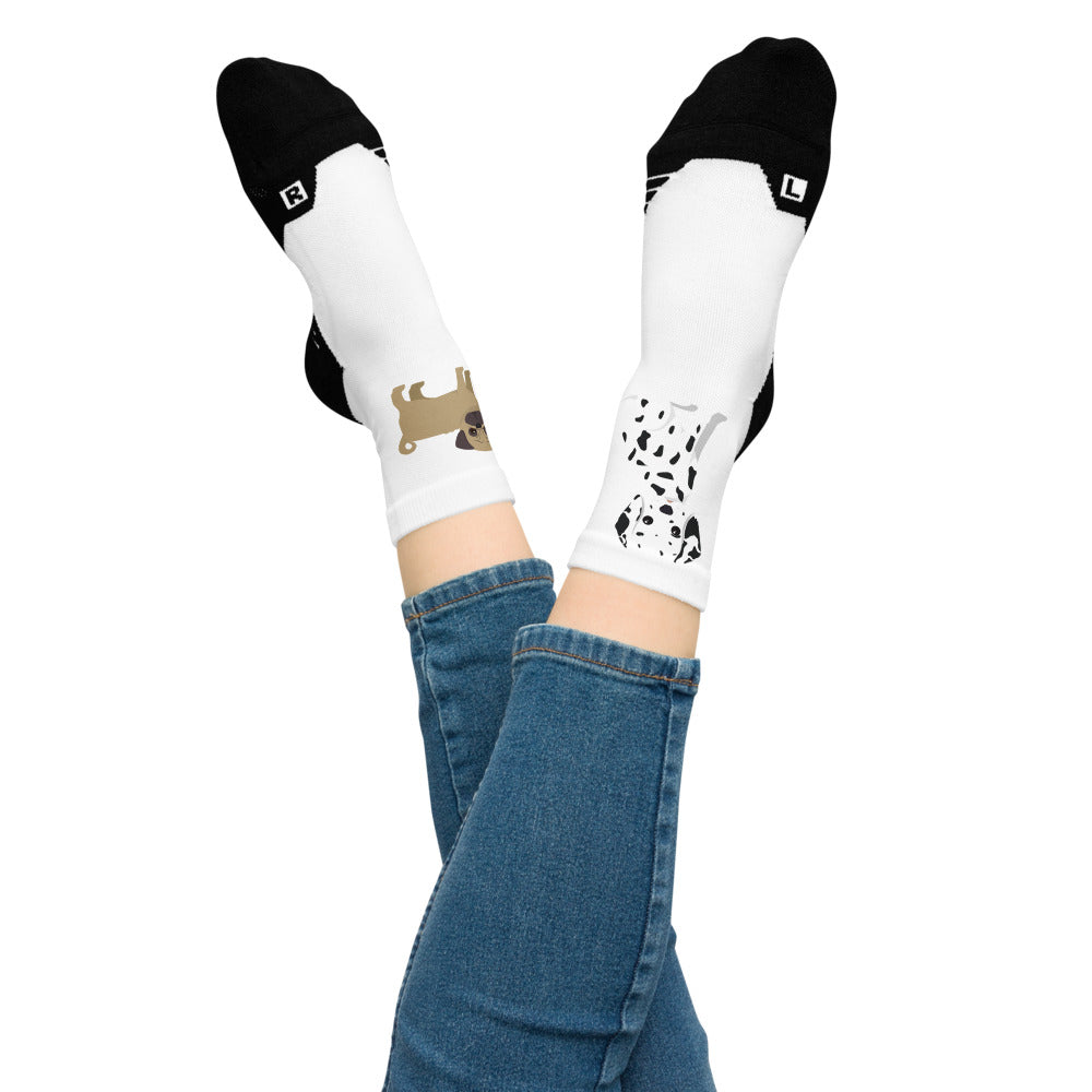 Fabulous Unisex Ankle Socks. Cartoon Dogs