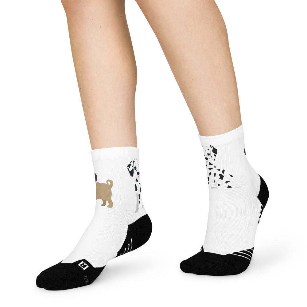 Fabulous Unisex Ankle Socks. Cartoon Dogs