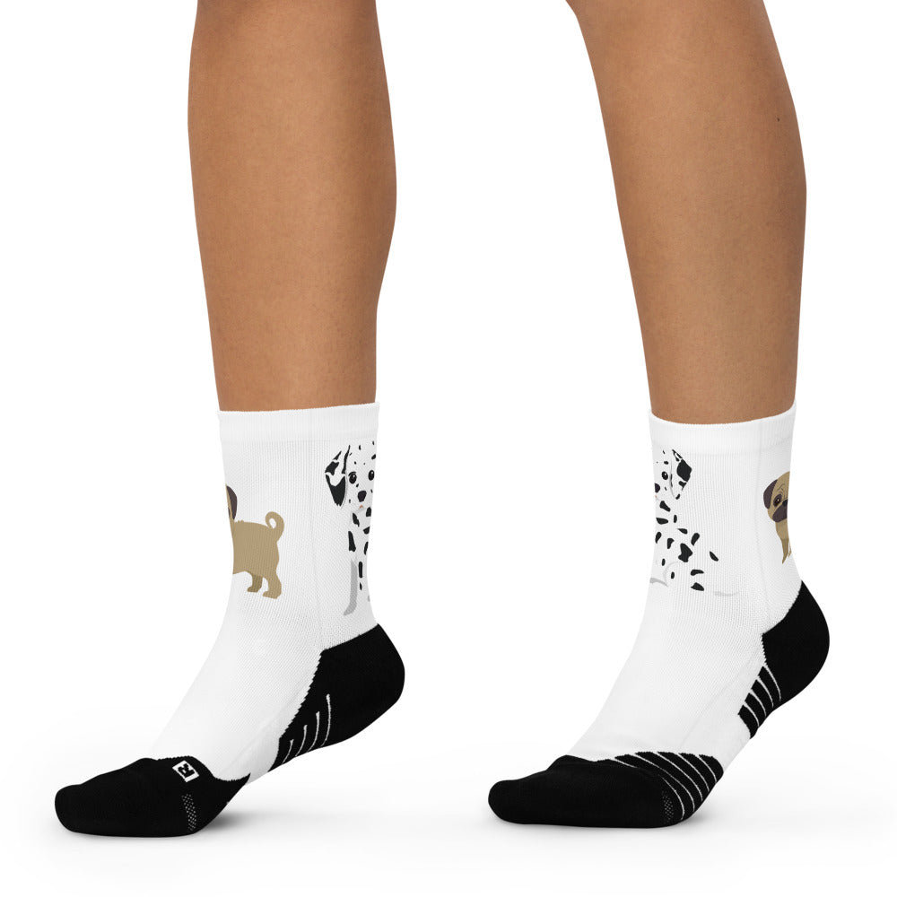 Fabulous Unisex Ankle Socks. Cartoon Dogs