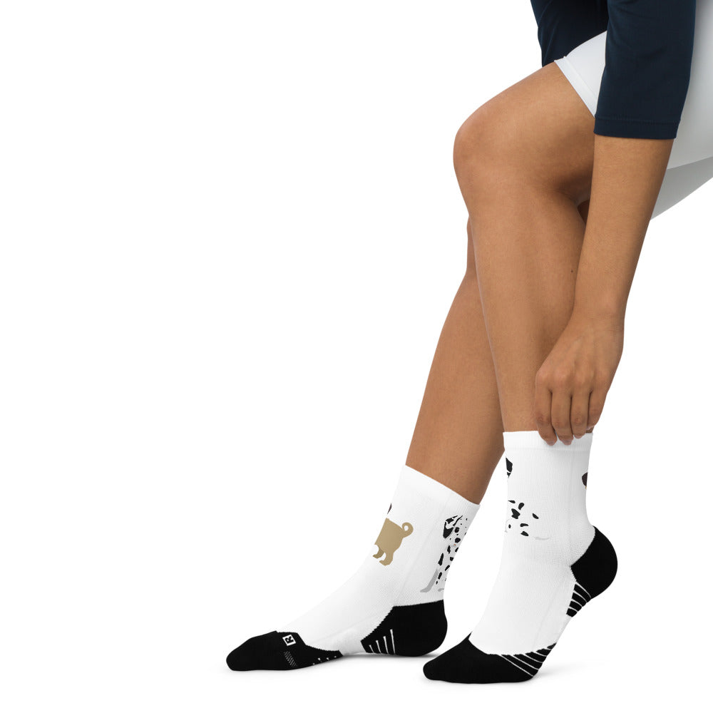 Fabulous Unisex Ankle Socks. Cartoon Dogs