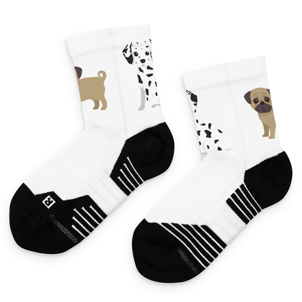 Fabulous Unisex Ankle Socks. Cartoon Dogs