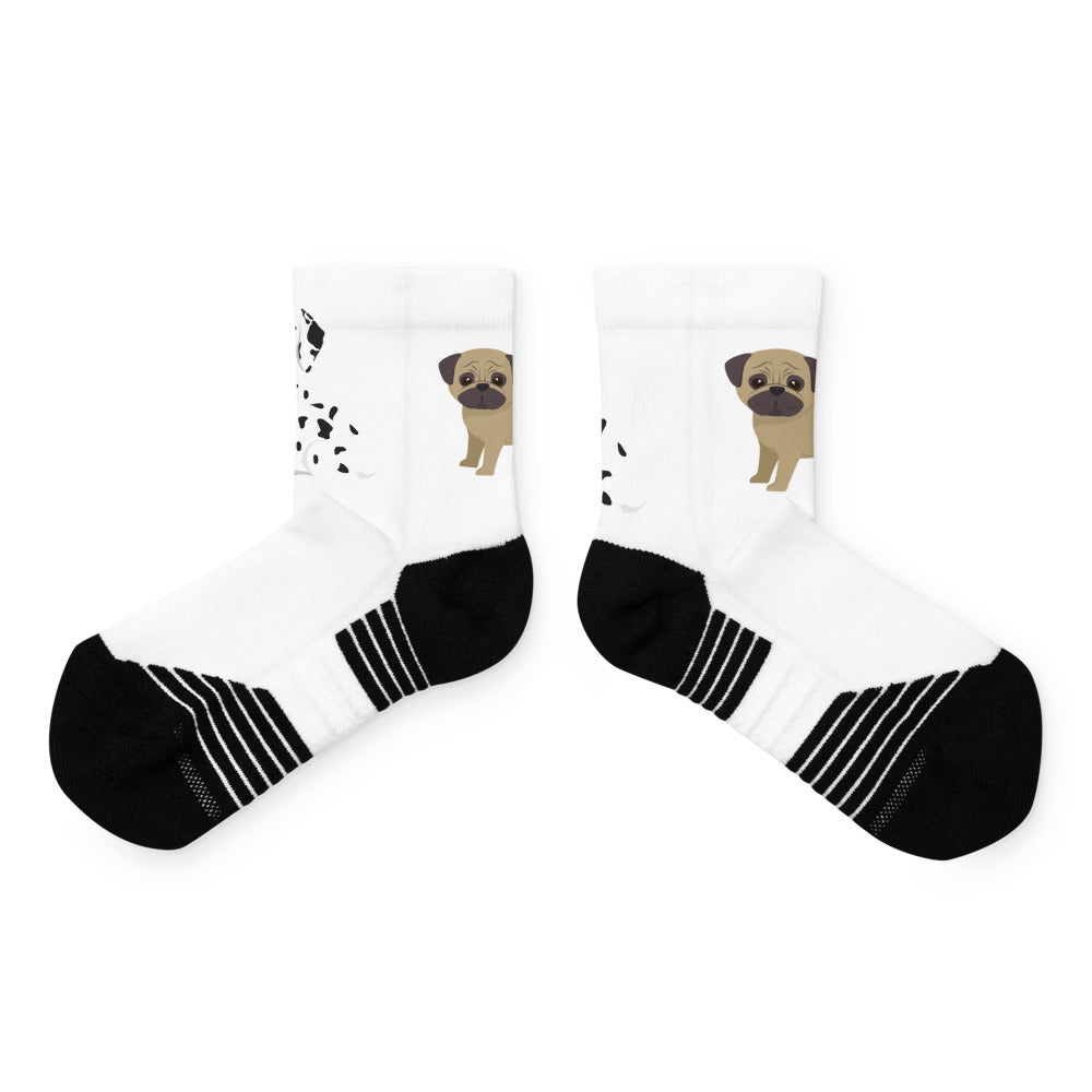 Fabulous Unisex Ankle Socks. Cartoon Dogs