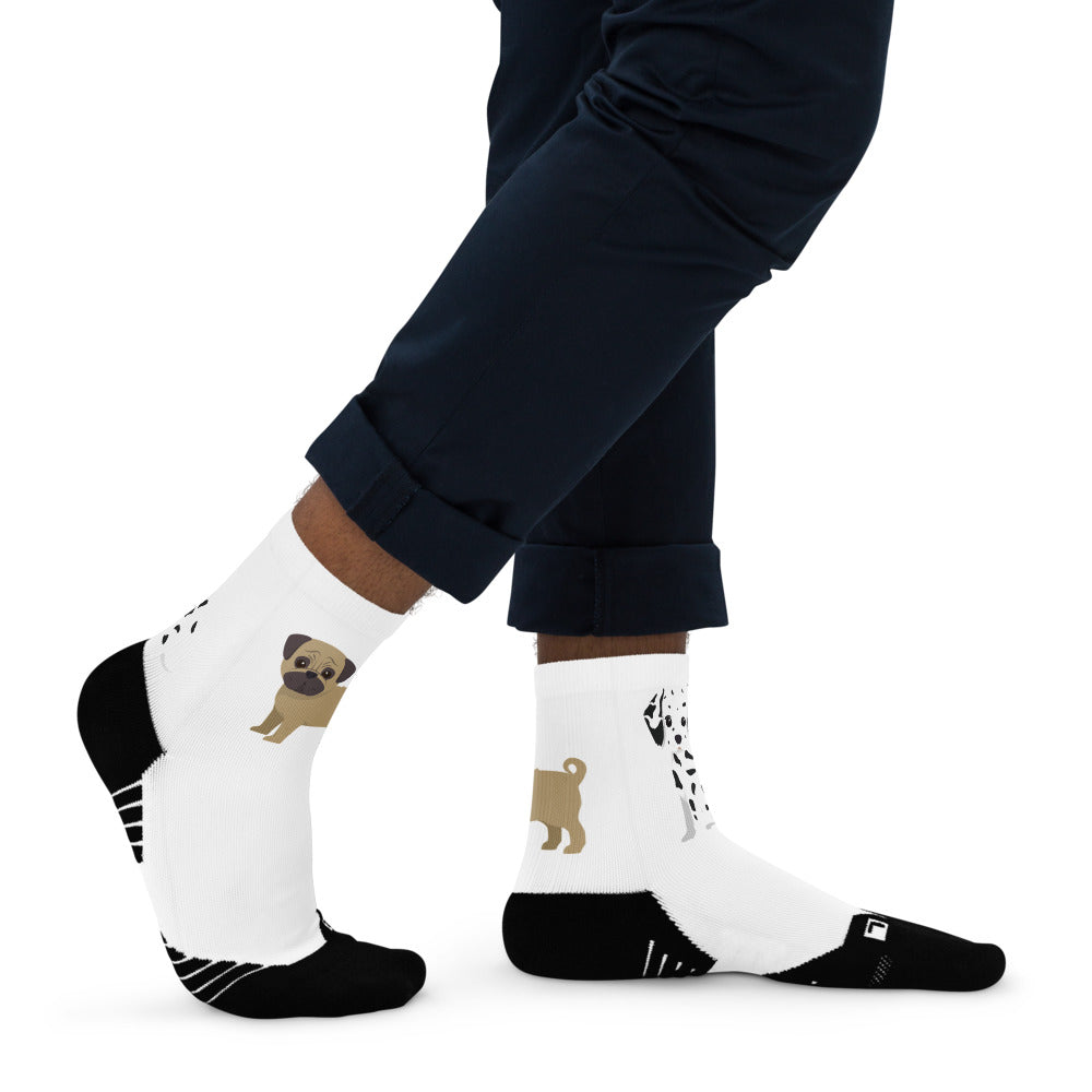 Fabulous Unisex Ankle Socks. Cartoon Dogs