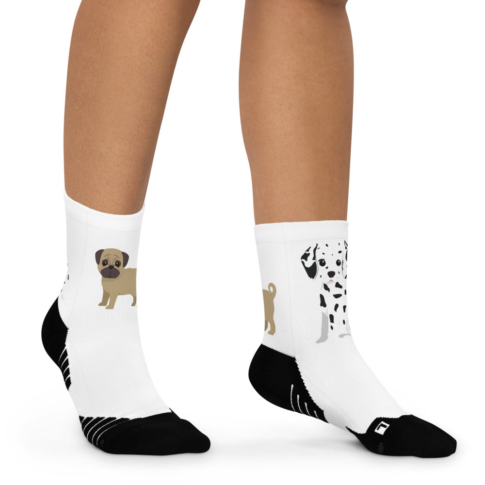 Fabulous Unisex Ankle Socks. Cartoon Dogs