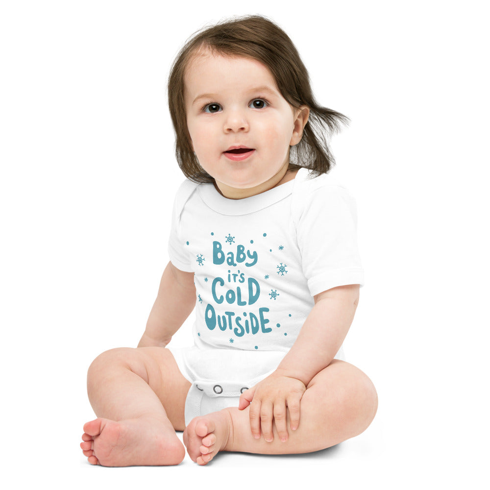 Baby is Cold Outside Short Sleeve One Piece