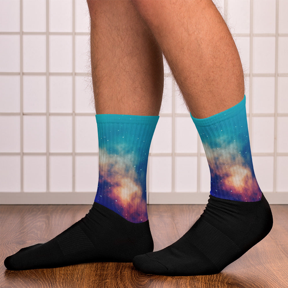 Unisex Cosy Socks Galaxy Background