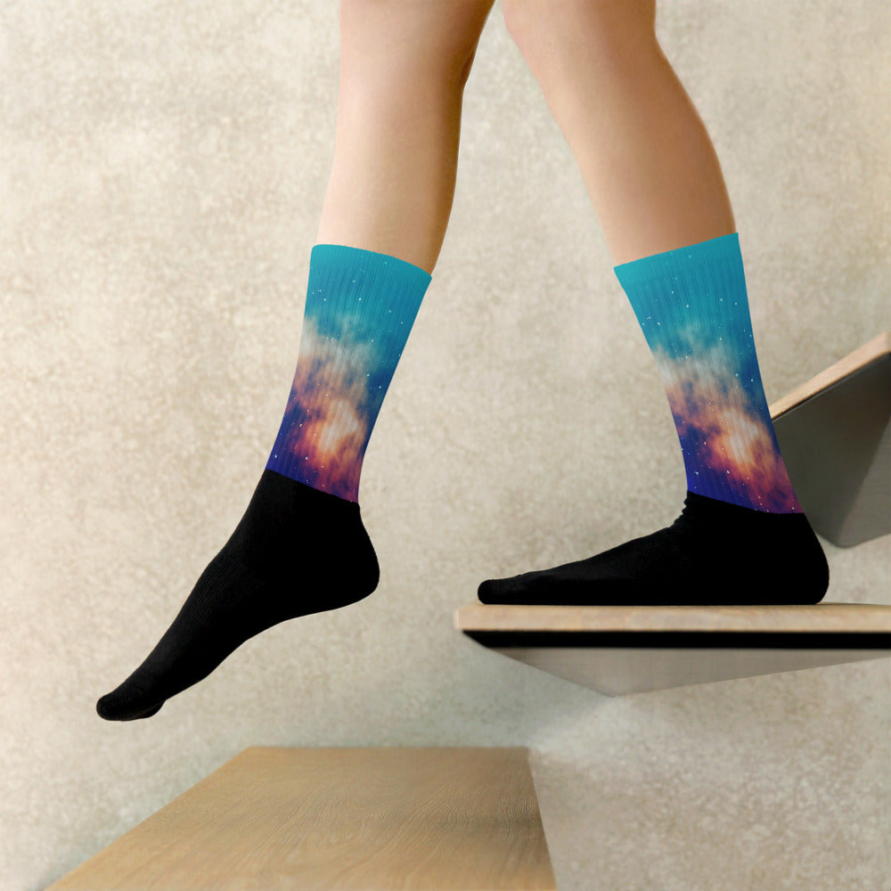 Unisex Cosy Socks Galaxy Background