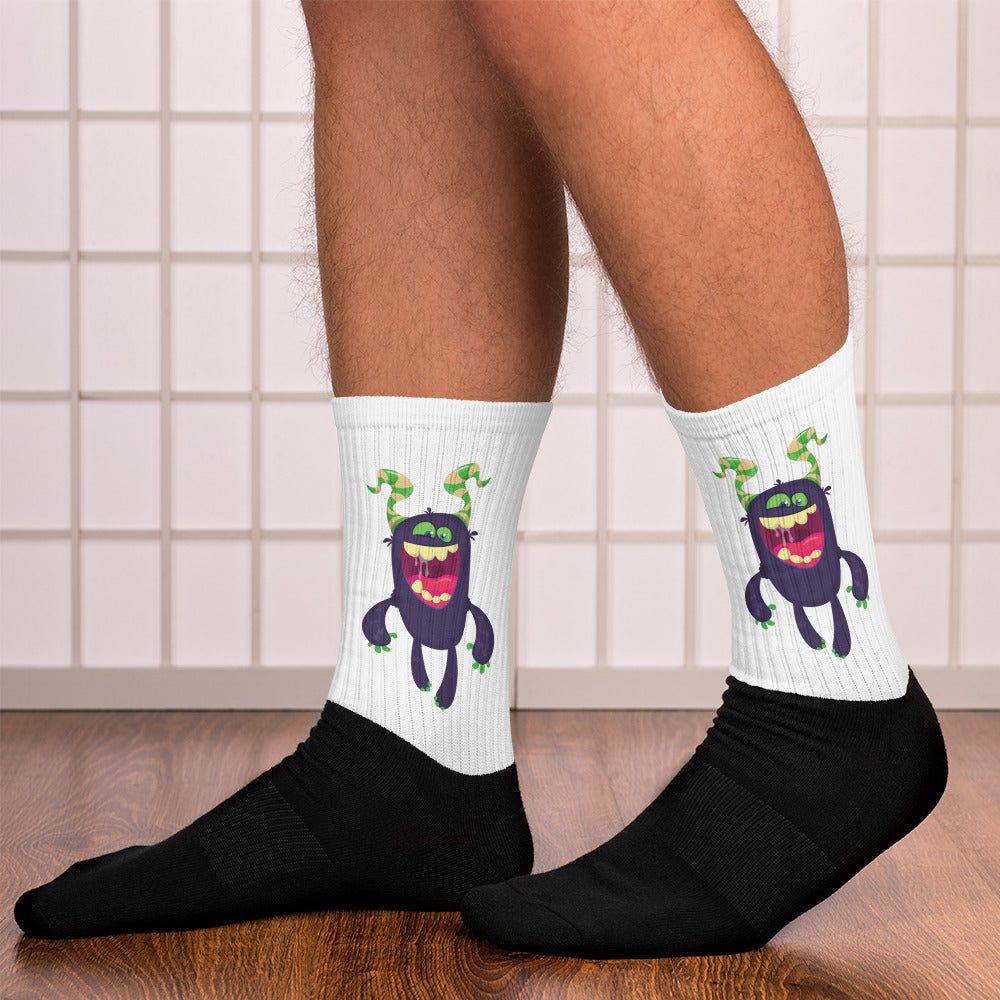 Halloween Unisex Socks Purple Monster!