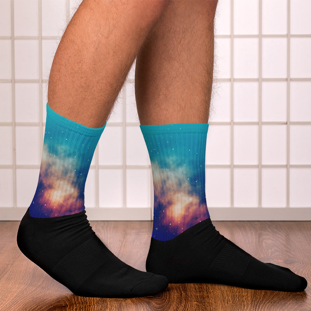 Unisex Cosy Socks Galaxy Background