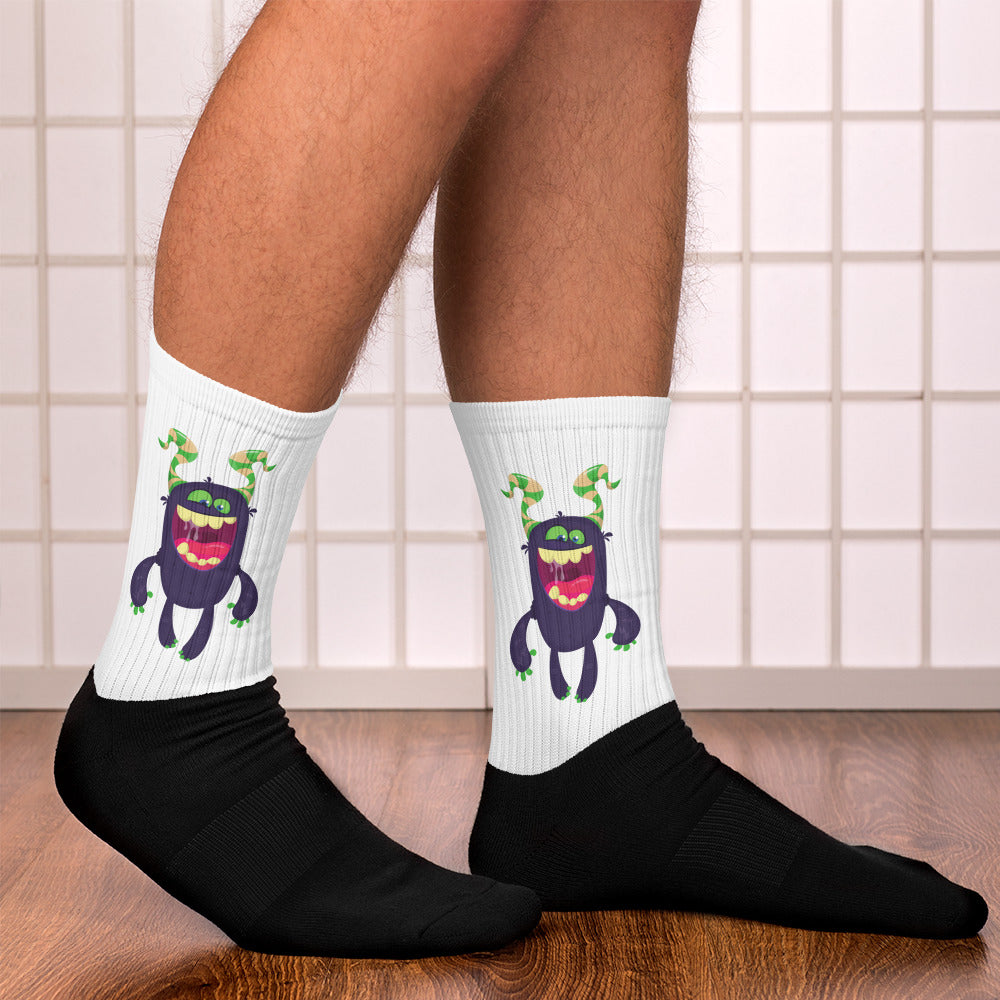 Halloween Unisex Socks Purple Monster!