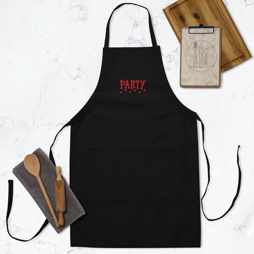 Puppy Adoption Party Unisex Embroidered Apron