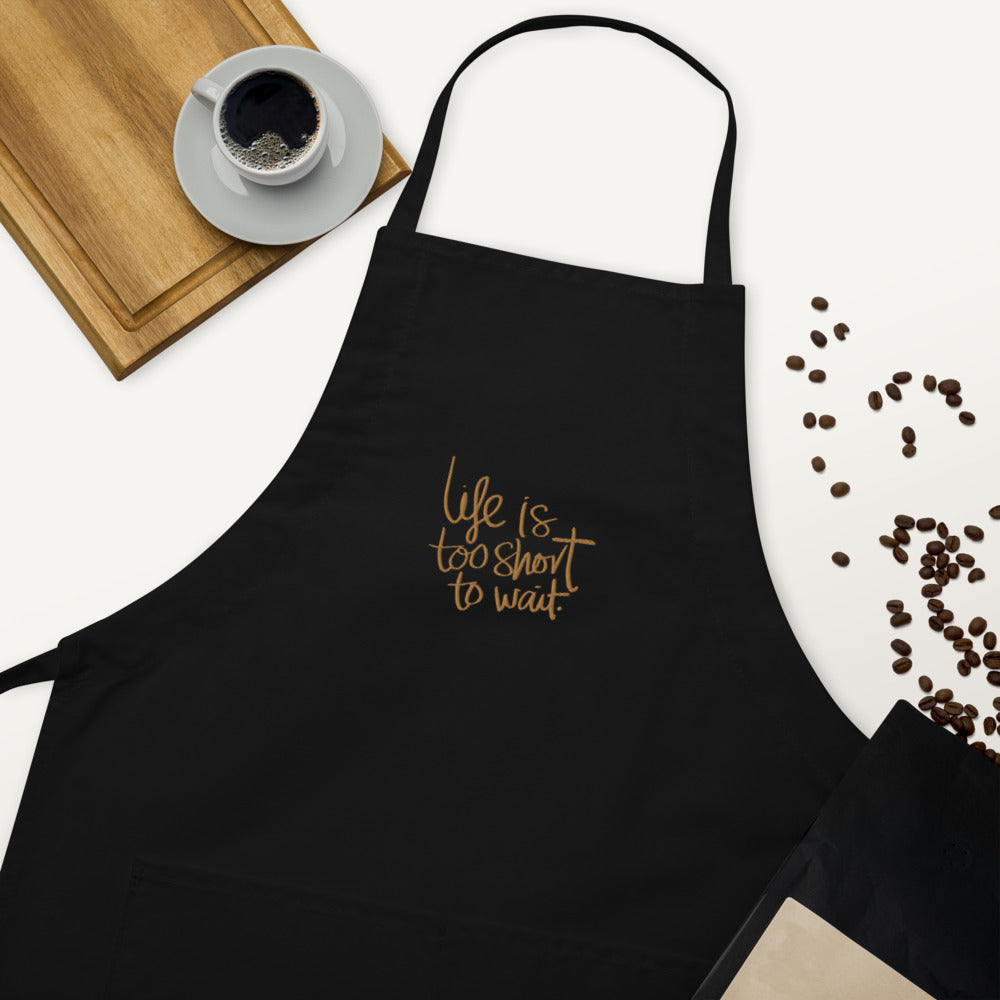 Life Embroidered Apron