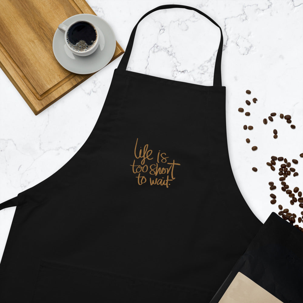 Life Embroidered Apron