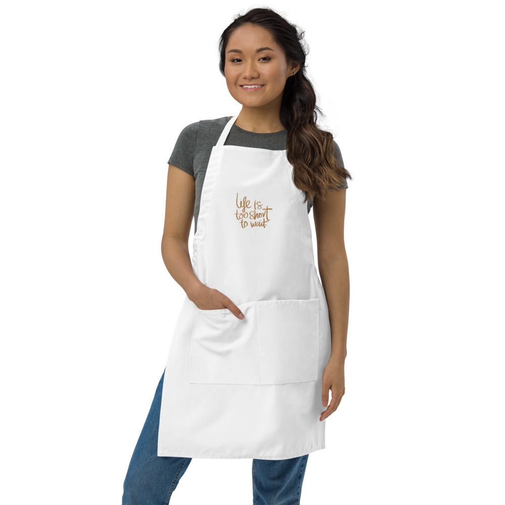 Life Embroidered Apron