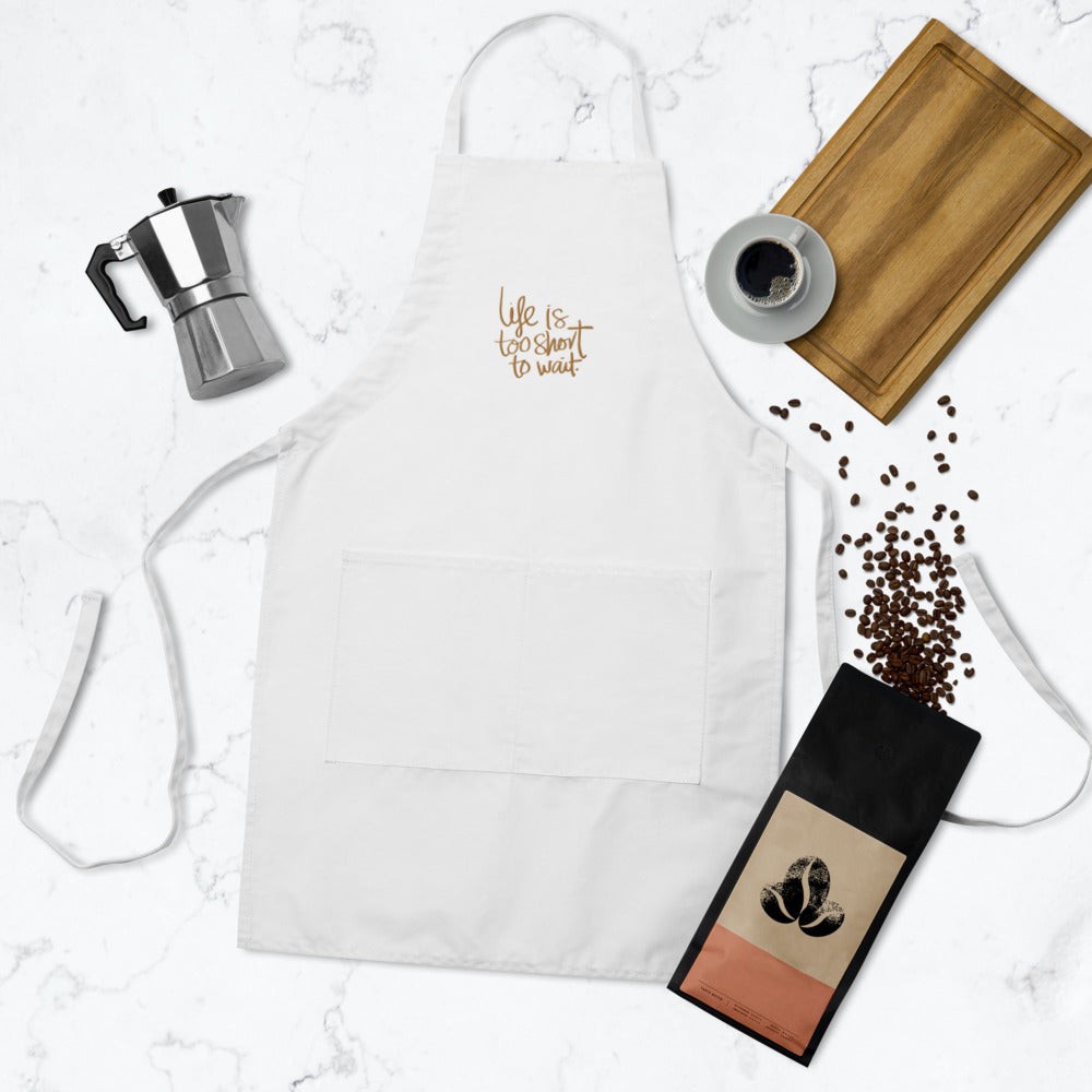 Life Embroidered Apron