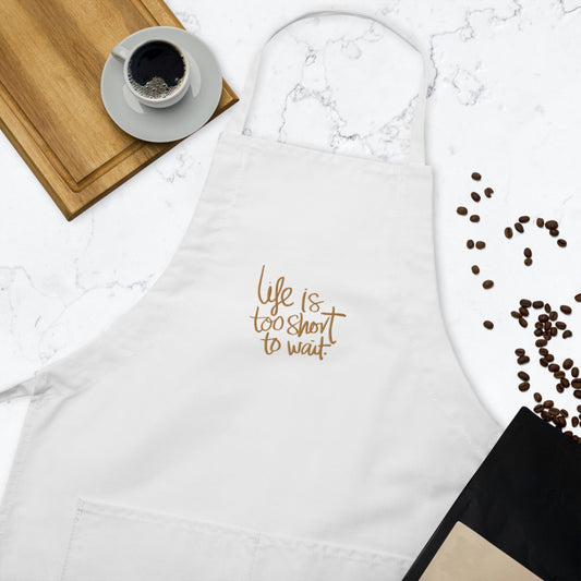 Life Embroidered Apron