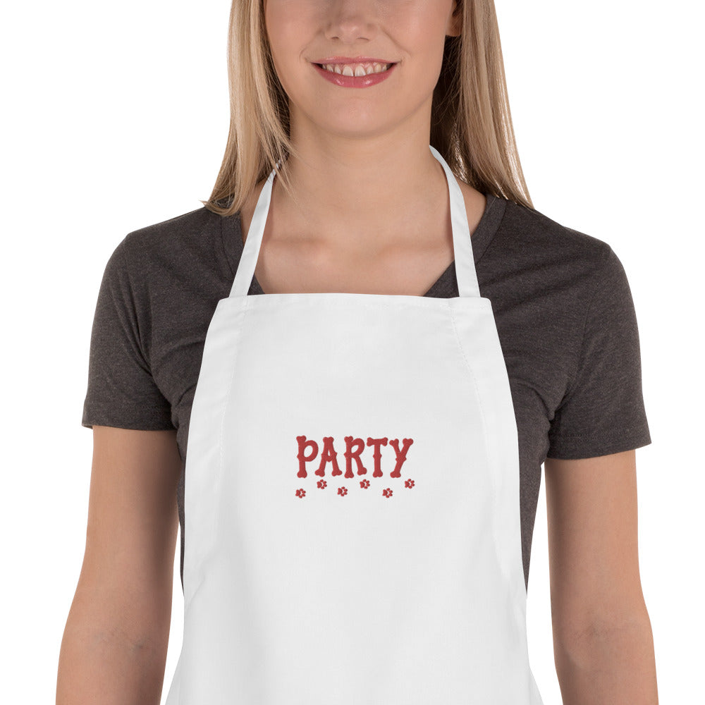 Puppy Adoption Party Unisex Embroidered Apron