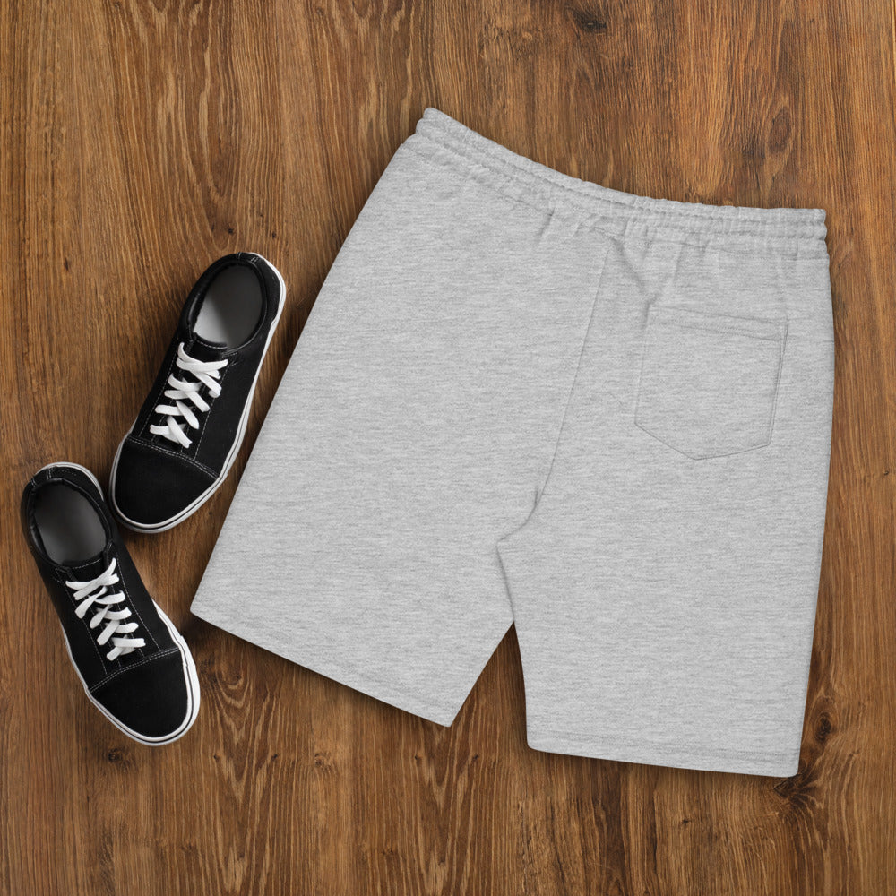 Men's Grey Fleece Shorts. Yin-Yang Symbol!