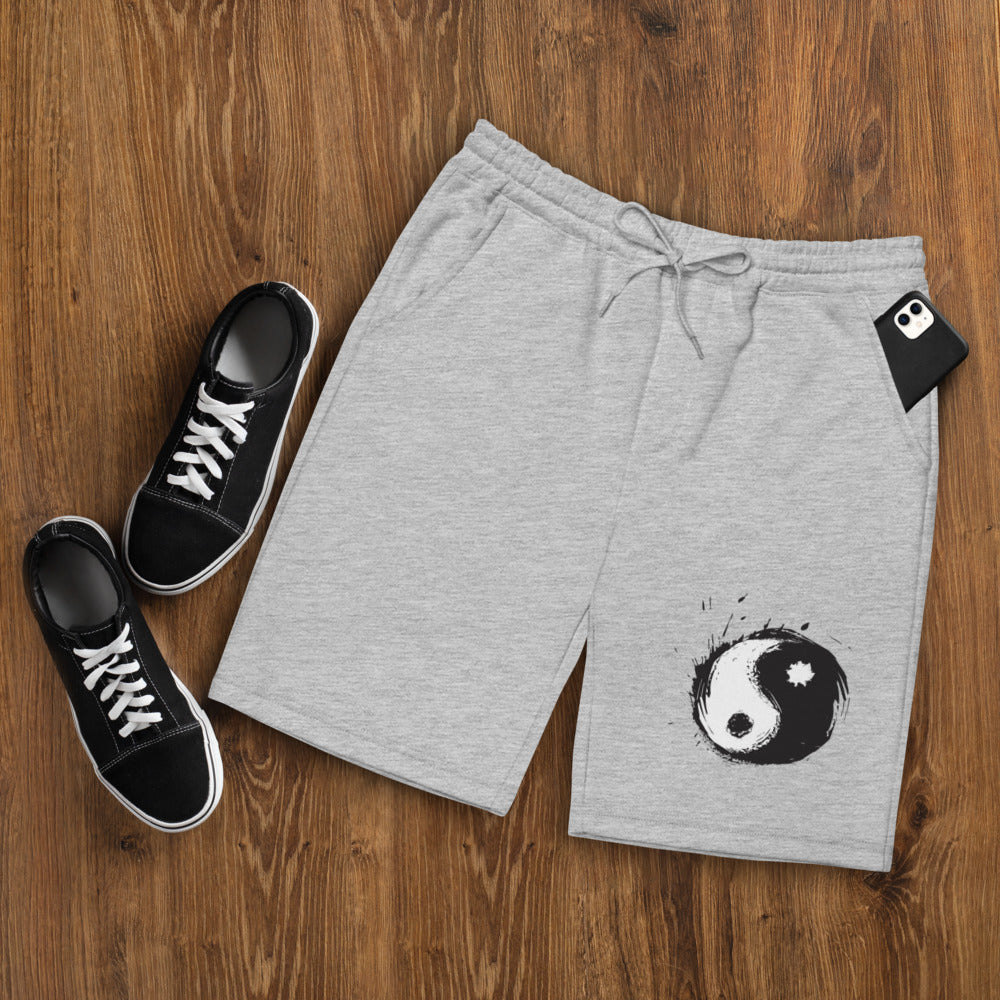 Men's Gray Fleece Shorts