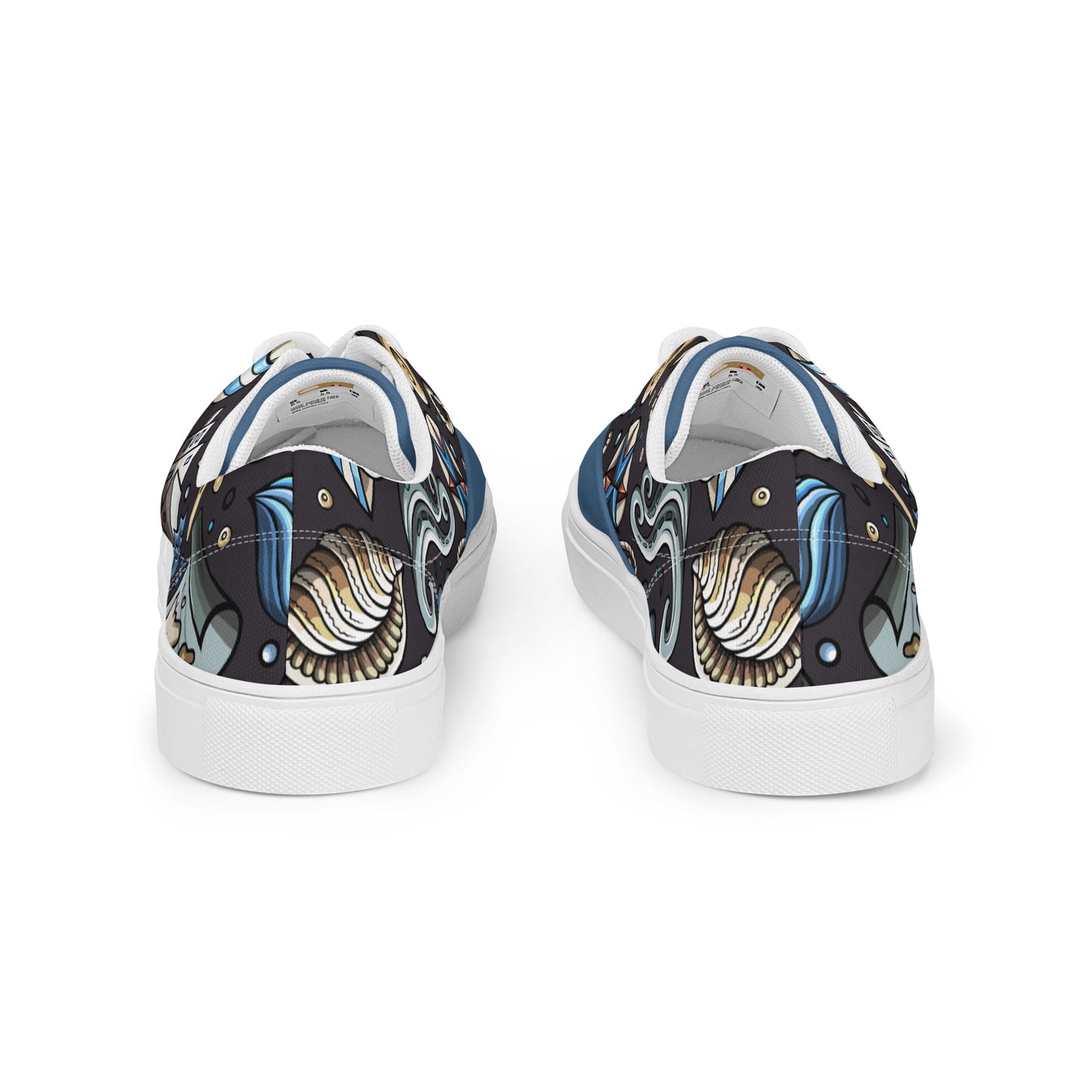 Sail the High Seas in Style with Our Men's Lace-Up Canvas Shoes - Featuring a Hilarious Nautical Cartoon Pattern that's Sure to Make a Splash! Perfect for Any Seafaring Gentlemen - Only from Raining Gifts Design!