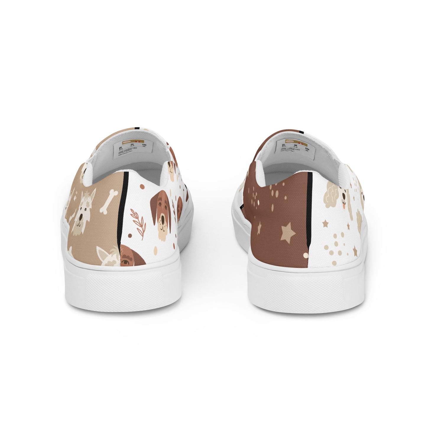 Pawsome Pups on Your Feet: Men's Slip-On Canvas Shoes with Woof-tastic Dog Design - Only at Raining Gifts Design!