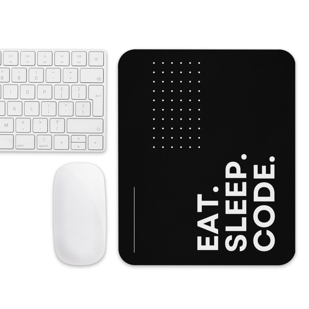Black and White Minimalist Mouse Pad